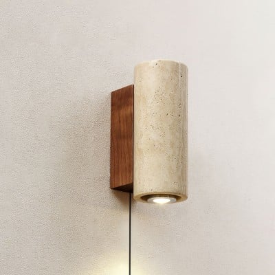 Vintage Marmeren Travertijn Wandlamp HL380 — € 138,00
