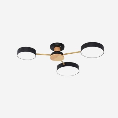 Moderne plafondlamp met takkenschijf - LED-lamp van hout voor eetkamer HL1345 — € 122,00 (was € 148,00) -€ 26,00