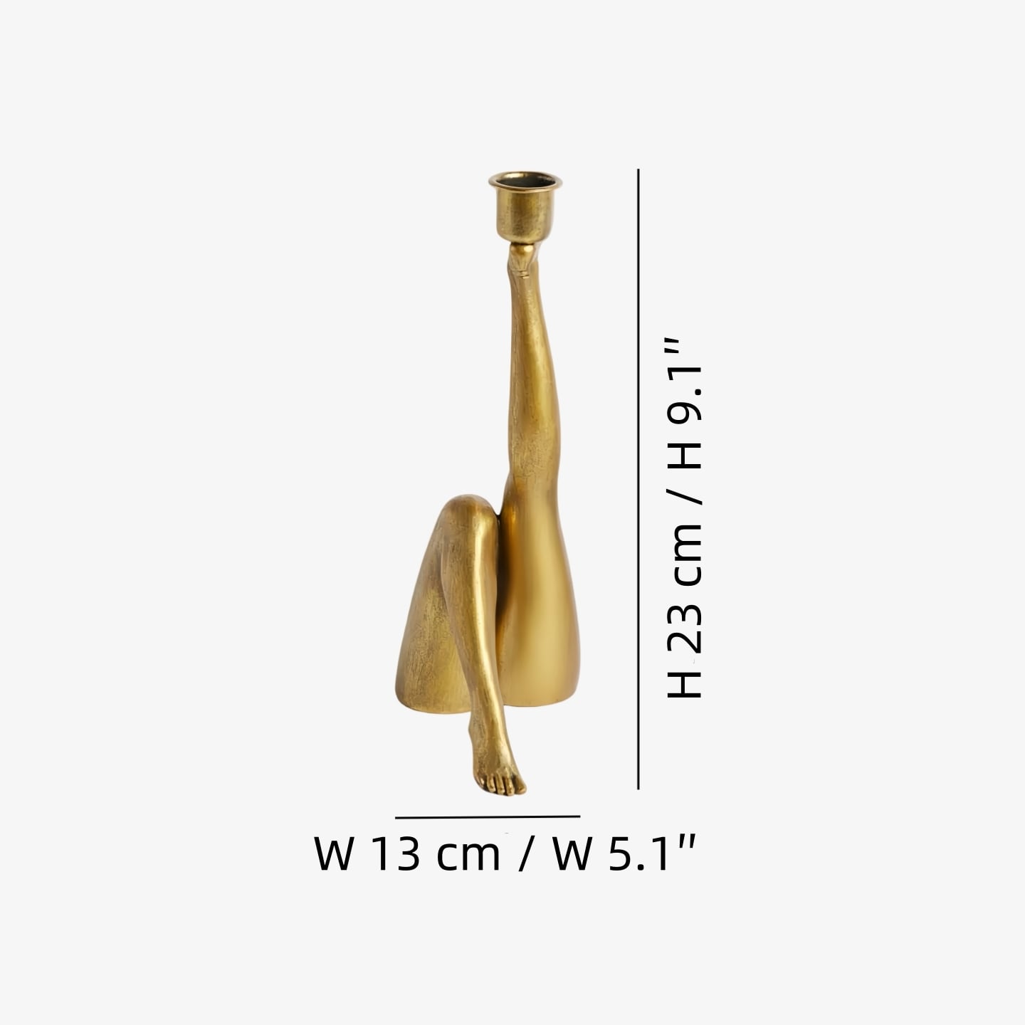 W 13 cm × H 23 cm / W 5.1″ × H 9.1″
