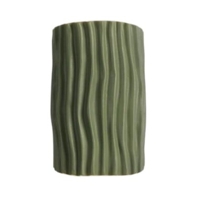 Cilinder geribbelde wandlamp van hars HL224 — € 100,00