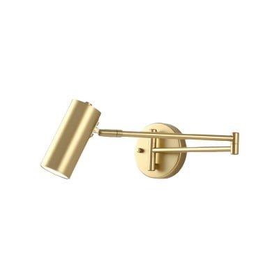 Moderne metalen cilindervormige wandlamp met zwenkarm HL1076 — € 125,00