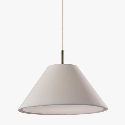 Lorvion Linen Drum Shade Flush Mount & Pendant - Antieke messing plafondlamp HL1438 — € 176,00