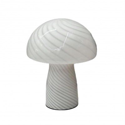 Moderne paddestoelgestreepte glazen tafellamp HL176 — € 56,00 (was € 70,00) -20%