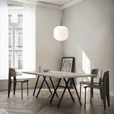Moderne Opal Glass Orb Hanglamp HL276 — € 105,00 (was € 140,00) -€ 35,00