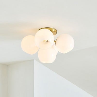 Brina Glass 5-lichts plafondlamp - Minimalistisch glazen plafondarmatuur HL1613 — € 230,00