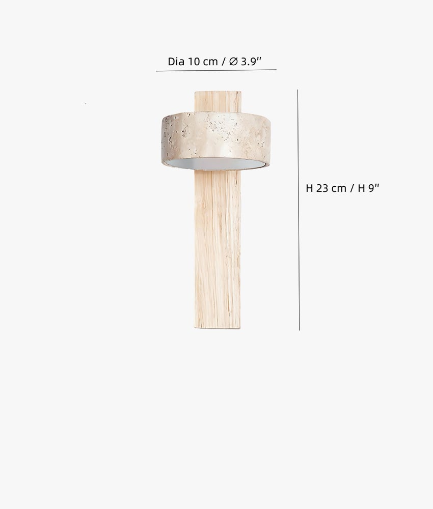 Productafmetingen — Dia 10 cm x H 23 cm / ∅ 3.9″ x H 9″
