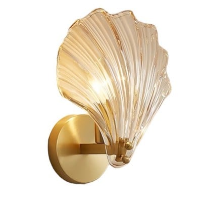 Moderne glazen design wandlamp in schelpvorm HL61 — € 59,00 (was € 128,00) -€ 69,00