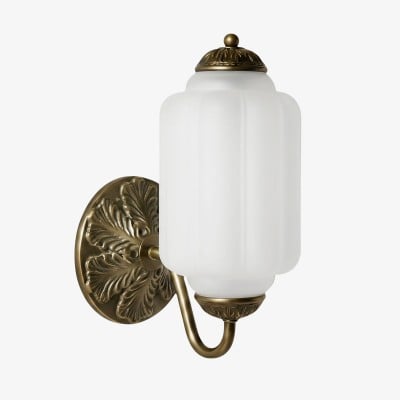 Eloise Messing Wandlamp – Elegante Melkglas Vintage Verlichting HL1652 — € 137,00