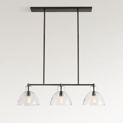 Glavira Gerecycled Glas Lineaire Kroonluchter - Elegante Moderne Verlichting HL1542 — € 446,00