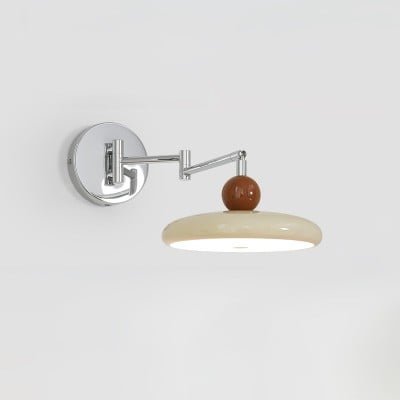 Creatieve crèmekleurige stijl draaibare wandlamp met zwenkarm HL609 — € 138,00