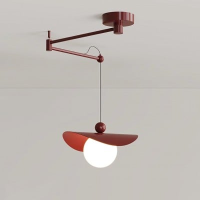 Eenvoudige verstelbare metalen hanglamp met zwenkarm HL990 — € 327,00