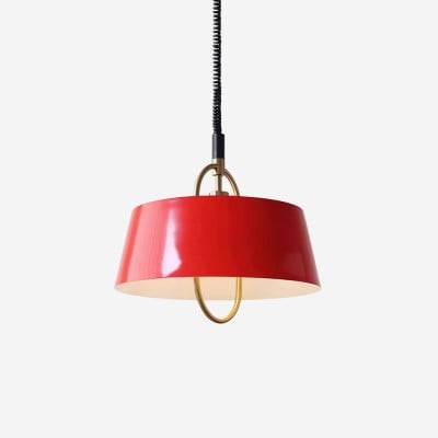 Retro klassieke trommelvormige intrekbare metalen hanglamp HL353 — € 289,00