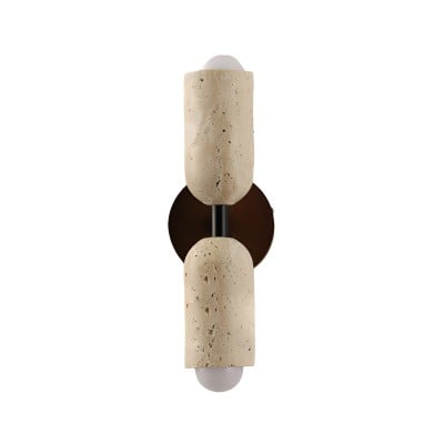 Merrill Travertijn en Hout LED-wandlamp HL3515 — € 283,00