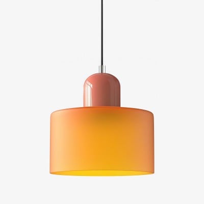 Kalo Cilinder Hanglamp - Glazen Lamp in Scandinavische Stijl voor Eet en Slaapkamer HL107 — € 59,00