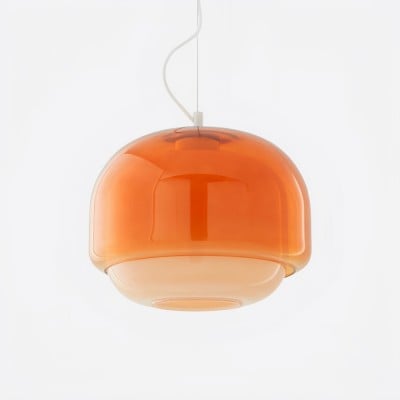 Clinco Dubbele Bolvormige Glazen Hanglamp - Moderne Kleurrijke Hanglamp voor de Slaapkamer HL1094 — € 128,00