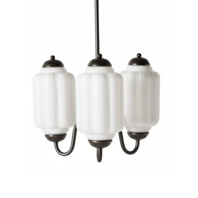 Vintage Eloise Melkglas Geribbelde Kroonluchter HL1081 — € 395,00 (was € 459,00) -€ 64,00