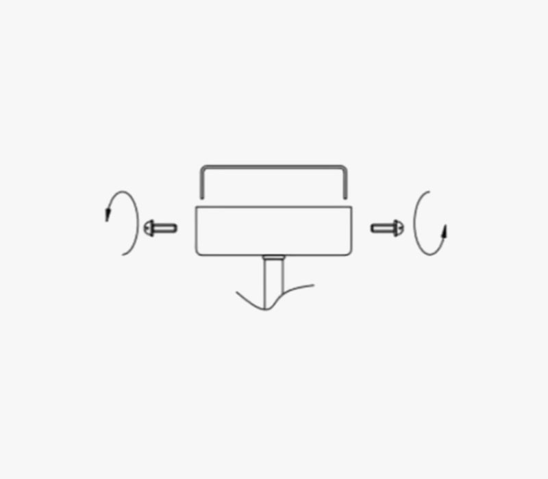Stap 3: Bevestig de lamp en de ophangplaat stevig met schroeven en test de lamp wanneer deze is geactiveerd