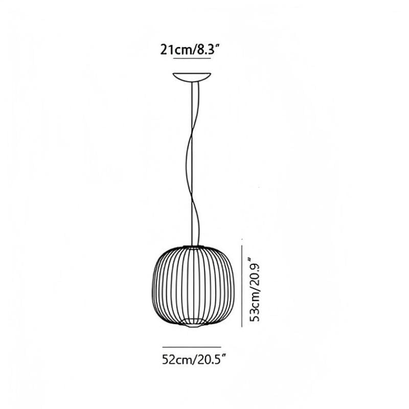 ∅ 52 cm x wys. 53 cm /∅ 20,5″ x wys. 20,9″