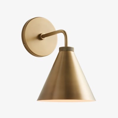 Korvi Iron Taps Toelopende Wandlamp - Wandarmatuur in Zwart of Messing HL1426 — € 114,00