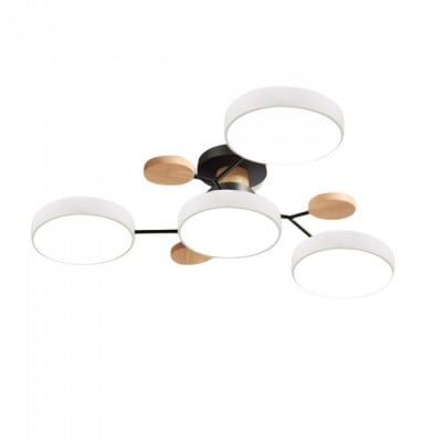 Nordic Vertakte Schijf LED Warm Witte Plafondlamp HL314 — € 108,00