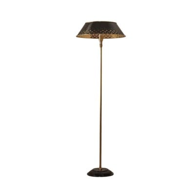 Auriglow geëmailleerde messing geperforeerde vloerlamp - Space Age-stijl HL1373 — € 1.076,00