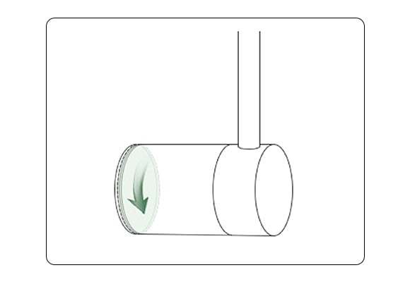 1. Draai het chassis en verwijder het