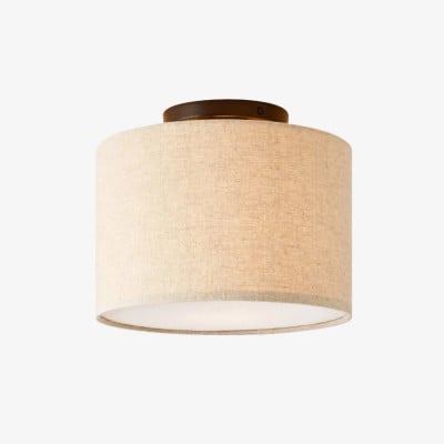 Jelvane Drum Flush Mount met stoffen kap HL1480 — € 137,00