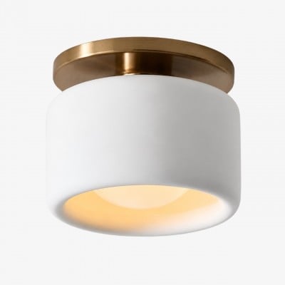Lámpara de techo Cerova moderne porseleinen con elegante tapa de color marfil HL1621 — 102,00 €