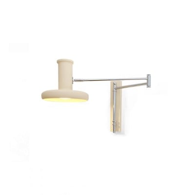 Moderne crèmekleurige metalen wandlamp met zwenkarm HL1089 — € 161,00