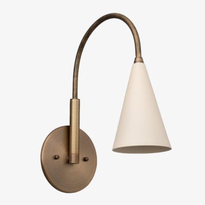 Curva Metalen Vintage Wandlamp - Elegante Kegelvormige Kap voor Slaapkamers HL1756 — € 109,00