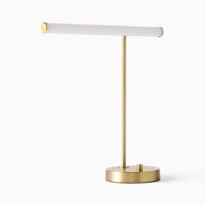 Voro Moderne LED USB Tafellamp - Strakke Metalen Bureau- & Bedverlichting HL1449 — € 154,00