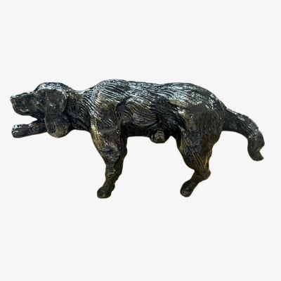 Floxo Lazy Dog sculptuur met geometrisch ijzeren ontwerp - Moderne woondecoratie voor woonkamers en kantoren HL2505 — € 68,00