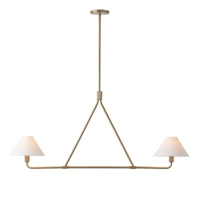 Diora hanglamp - moderne metalen armatuur met linnen kappen HL1499 — € 299,00
