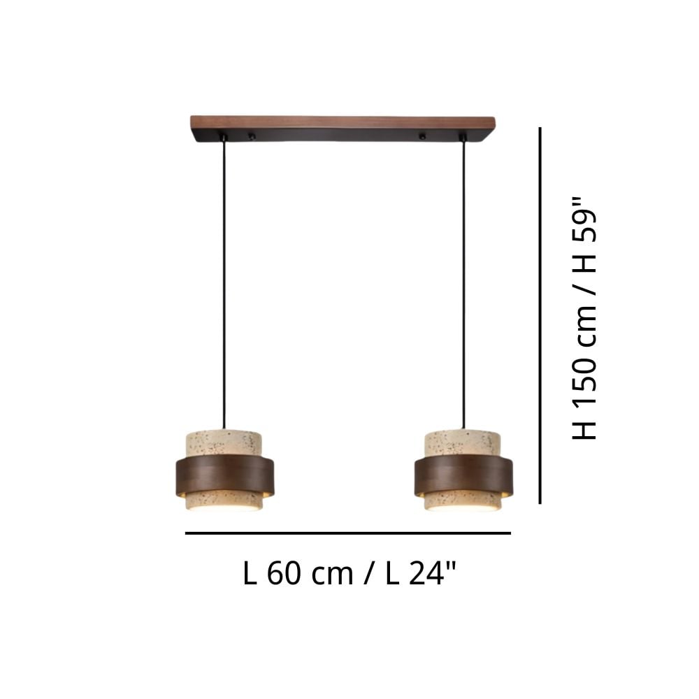 Dł. 60 cm x wys. 150 cm / Dł. 24″ x wys. 59″