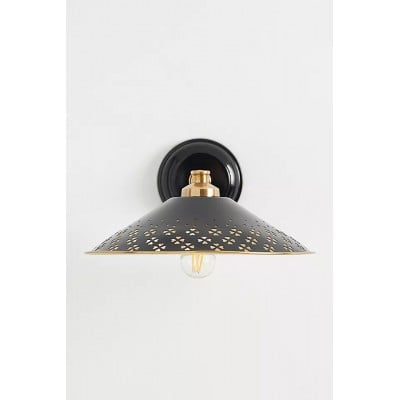 Auriglow moderne wandlamp – geperforeerde lamp van messing voor slaapkamer of gang HL1383 — € 554,00