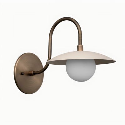 Curva metalen gebogen messing wandlamp - elegante metalen lamp voor moderne interieurs HL1773 — € 82,00