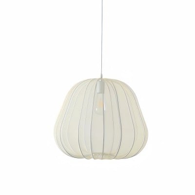 Witte stoffen hanglamp - Nordic lantaarnkap voor slaapkamer HL1316 — € 310,00