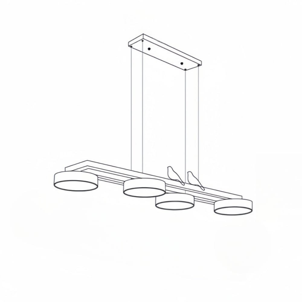 Productgrootte — L 102 cm x H 14 cm / ∅ 40.2″ x H 5.5″