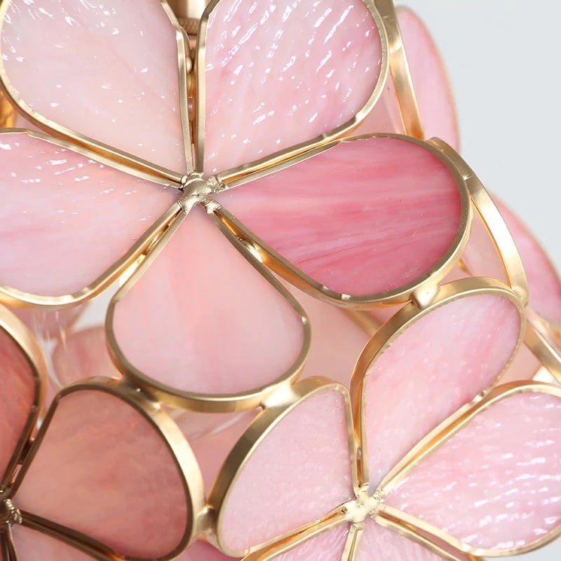Hand-inlaid glass High-quality copper finish