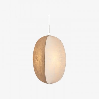 Diora Sculpturale Lantaarn Hanglamp - Moderne Hanglamp met Zijdetextuur voor Woonkamers HL1991 — € 157,00
