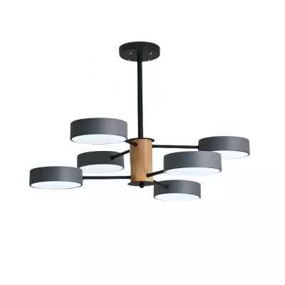 Scandinavische kroonluchter met houten takken - Sputnik Disc LED-lamp HL1352 — € 159,00 (was € 226,00) -€ 67,00