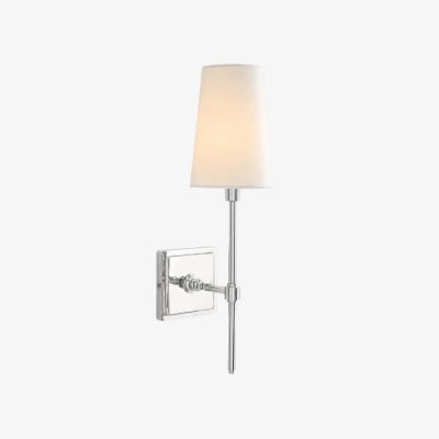 Derlina Witte Linnen Wandlamp – Retro Metalen Verlichtingsarmatuur met Meerdere Hoofden HL1433 — € 98,00