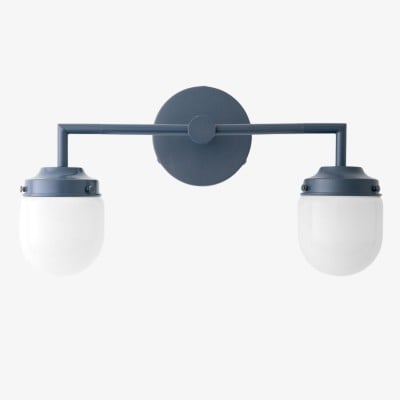 Opaalglas dubbele wastafellamp - Vintage stijl badkamer dubbele wandverlichting HL1665 — € 211,00