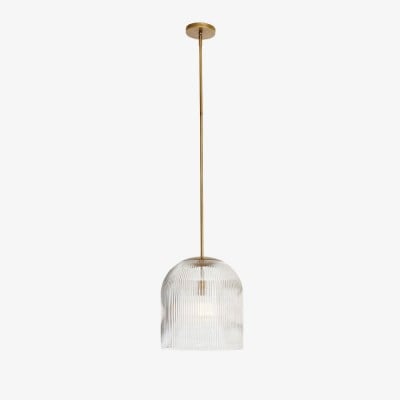 Bravira geribbelde glazen hanglamp - Elegante keukeneilandlamp HL1551 — € 138,00