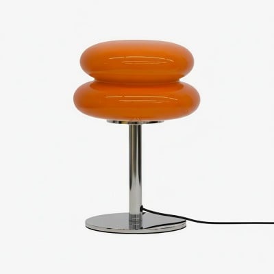 Bauhaus Dubbele Glazen Tafellamp - Sculpturale Gelaagde Nachtlamp voor Slaapkamer en Bureau HL22 — € 75,00