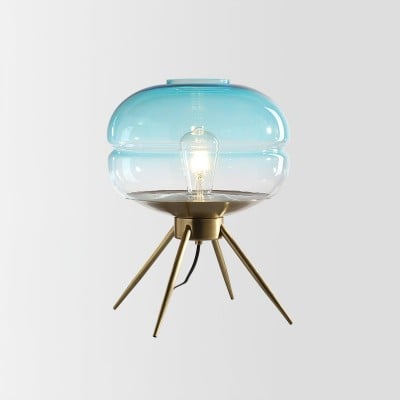 Luxe persoonlijkheid gekleurde glazen afdekking hoge tafellamp HL700 — € 185,00
