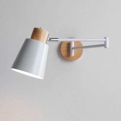 Houten verstelbare wandlamp HL487 — € 149,00