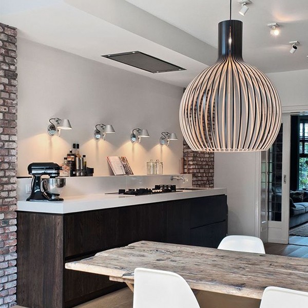 Replica van de Octo hanglamp in zwart