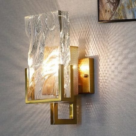 Ice crystal wall lamp