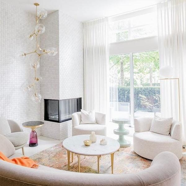 Branching bubble chandelier